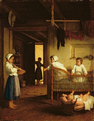 Upbringing, 1867 by Henriette Browne